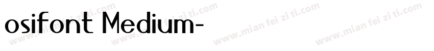osifont Medium字体转换